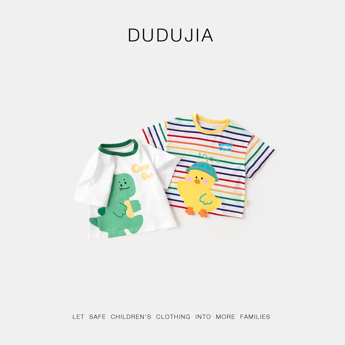 Doodle Baby Summer Outfit Striped T-Shirt & Cream Pants - Image 7