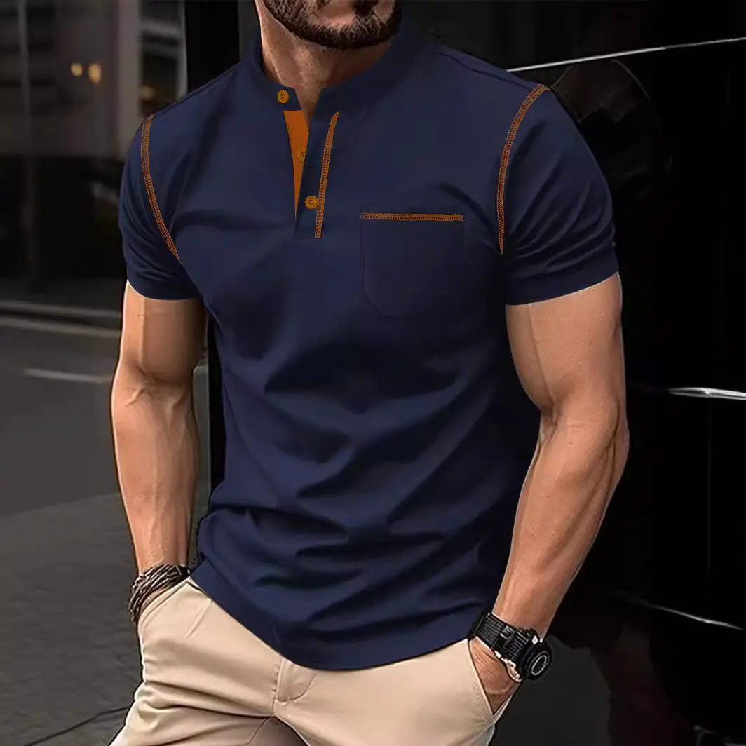 Men's Polo Shirt White Cross-Border 2026 Summer - Image 9