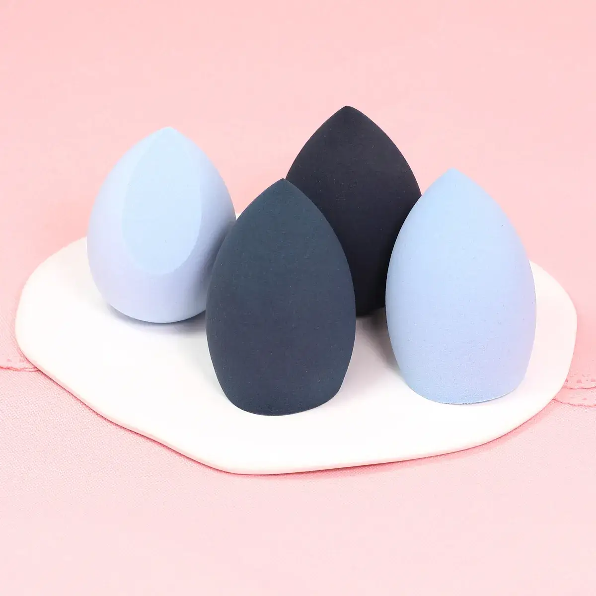 Patent Box 4 Puff Beauty Makeup Egg Air Cushion Powder Puff