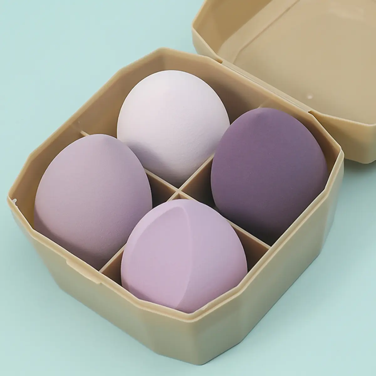 Patent Box 4 Puff Beauty Makeup Egg Air Cushion Powder Puff — feature 11