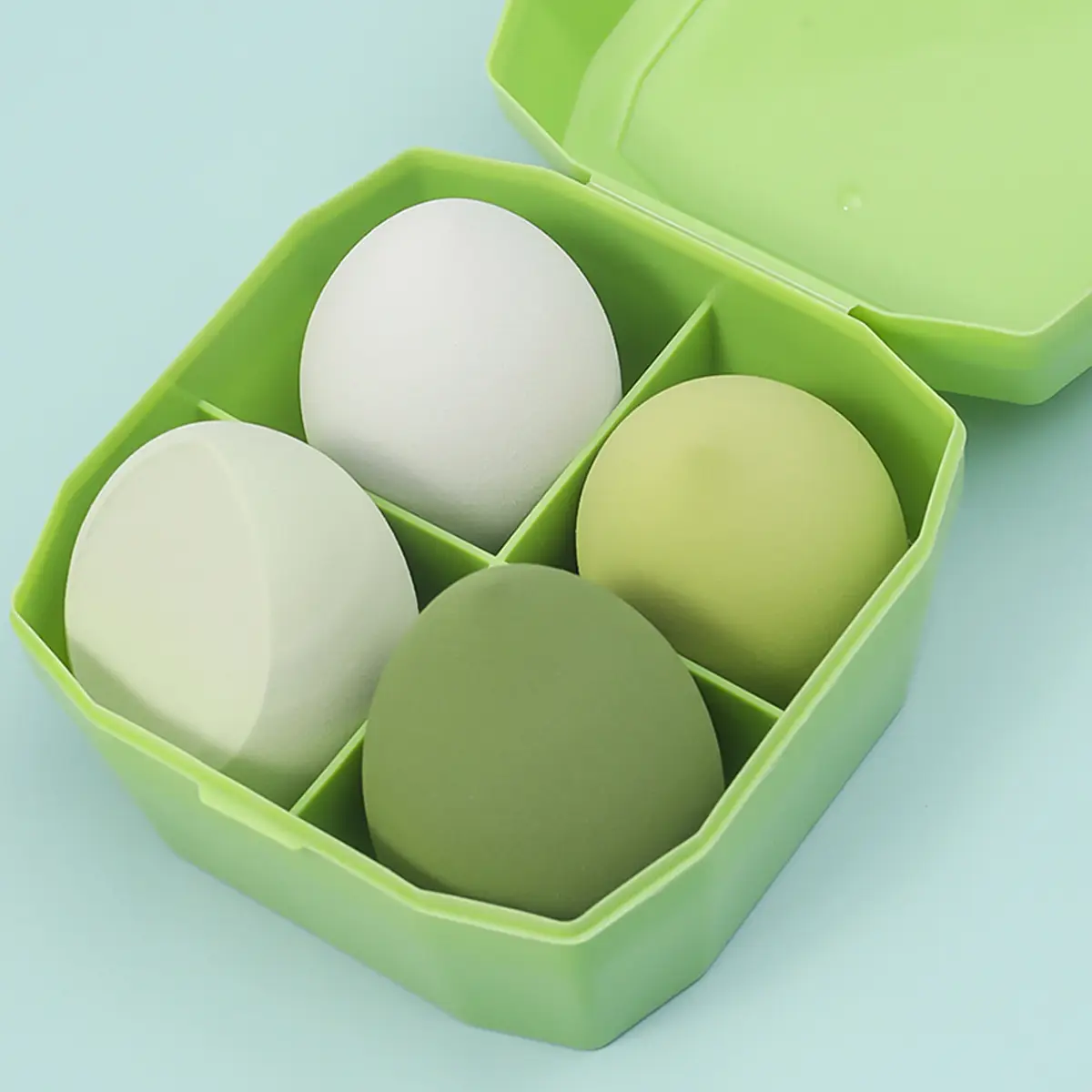 Patent Box 4 Puff Beauty Makeup Egg Air Cushion Powder Puff — feature 12