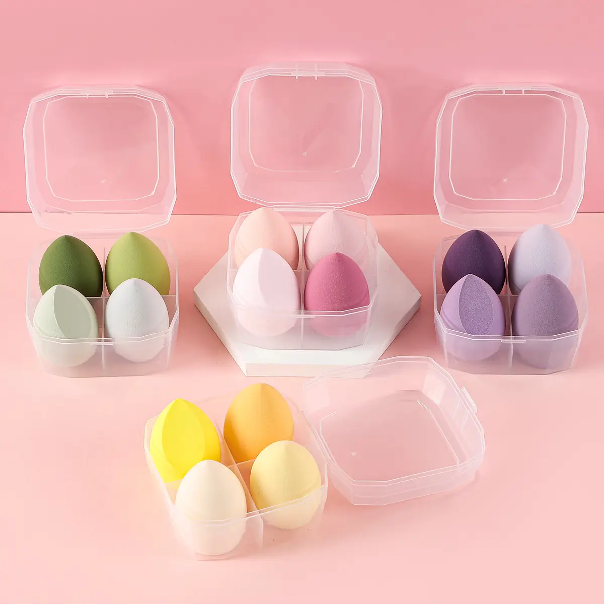 Patent Box 4 Puff Beauty Makeup Egg Air Cushion Powder Puff — feature 3