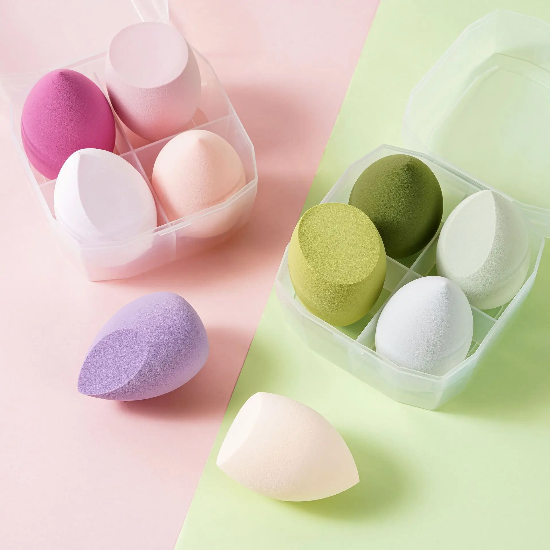 Patent Box 4 Puff Beauty Makeup Egg Air Cushion Powder Puff — feature 9