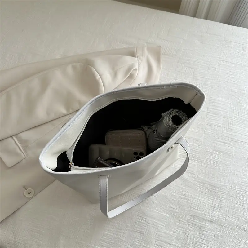 New Chinese Style Large Shoulder Bag for Women Grey - Image 8
