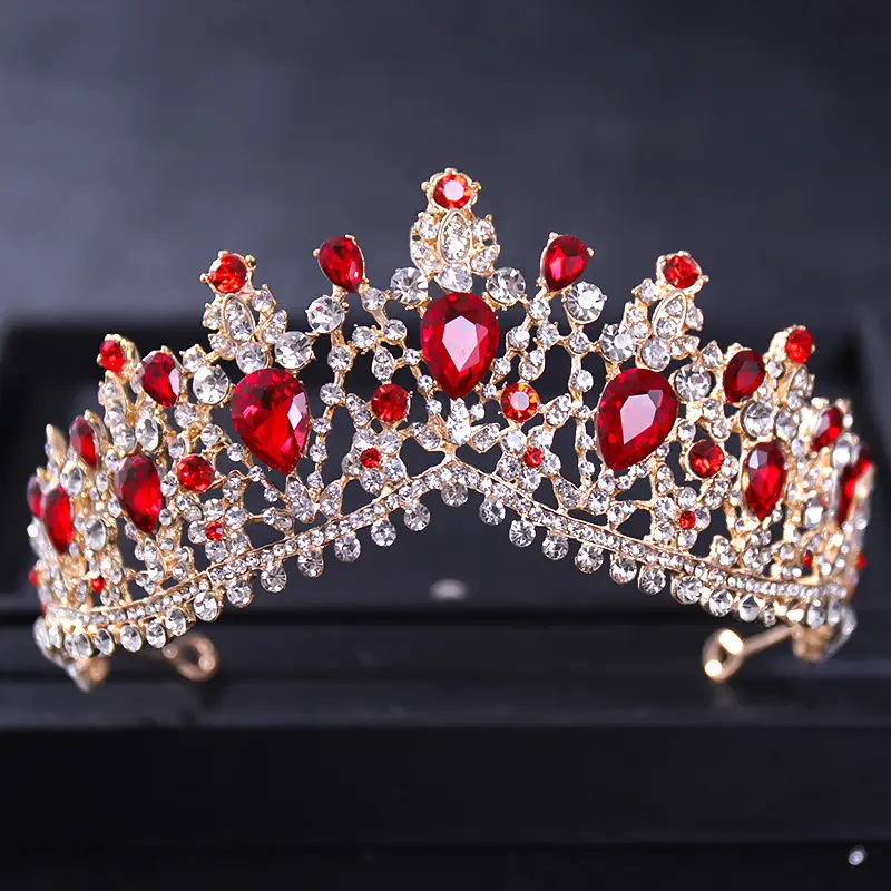 Elegant Purple Crystal Bridal Tiara Crown — feature 11