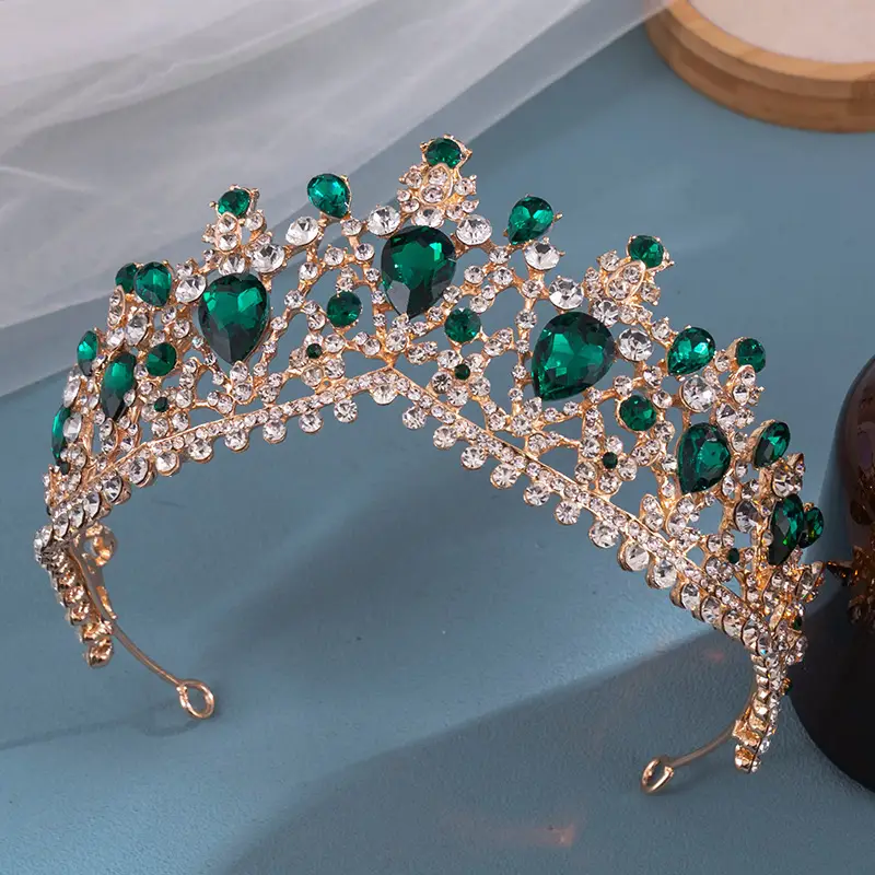Elegant Purple Crystal Bridal Tiara Crown — feature 12