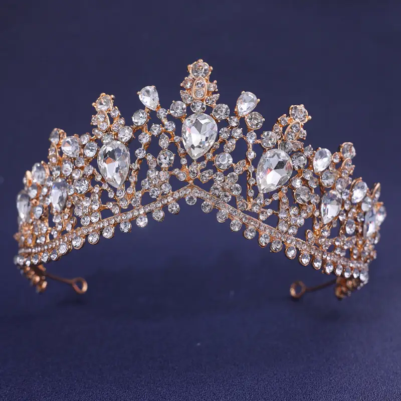Elegant Purple Crystal Bridal Tiara Crown — feature 14
