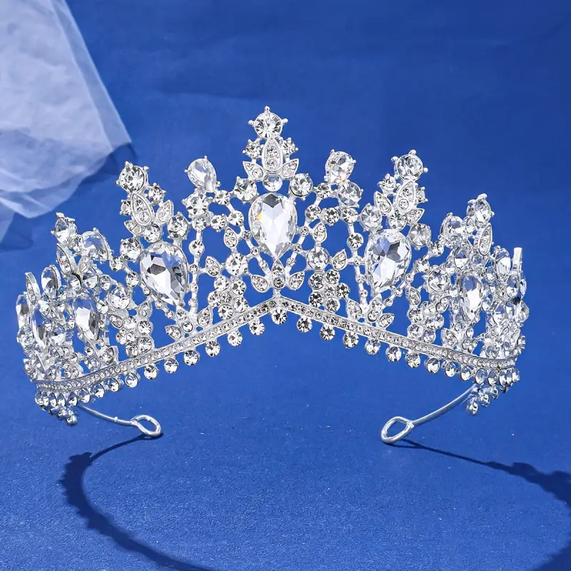 Elegant Purple Crystal Bridal Tiara Crown — feature 16