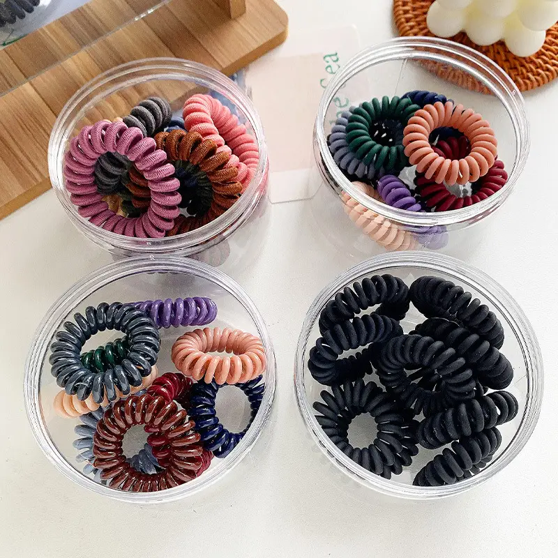 Black Rubber Hair Rope for Women Small Size - Image 10