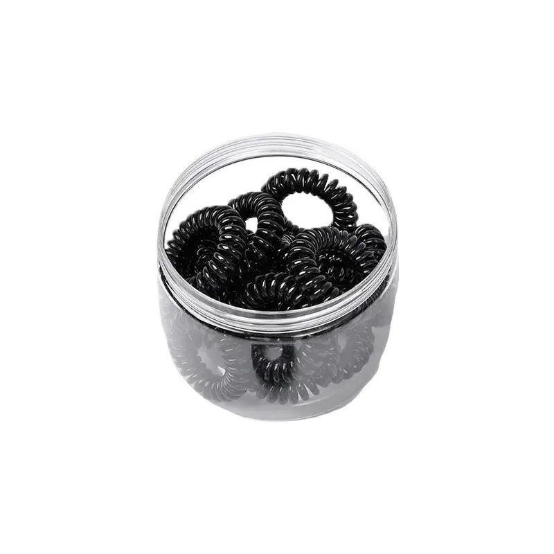 Black Rubber Hair Rope for Women Small Size - Image 12