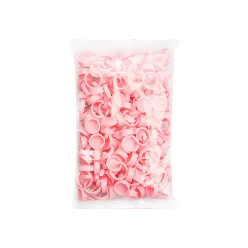 Pink Grafting Eyelash Glue Cup Set for Tattoo & Lip Use - Image 5