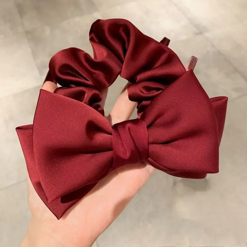 Big Bow Hair Ring for Girls Women's Marubeni Hair Accessory - Image 2