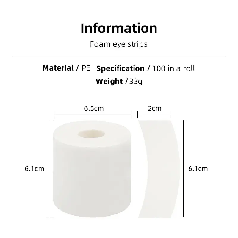 Foam Eyelash Sticks 6.1x2cm PE Material 33g