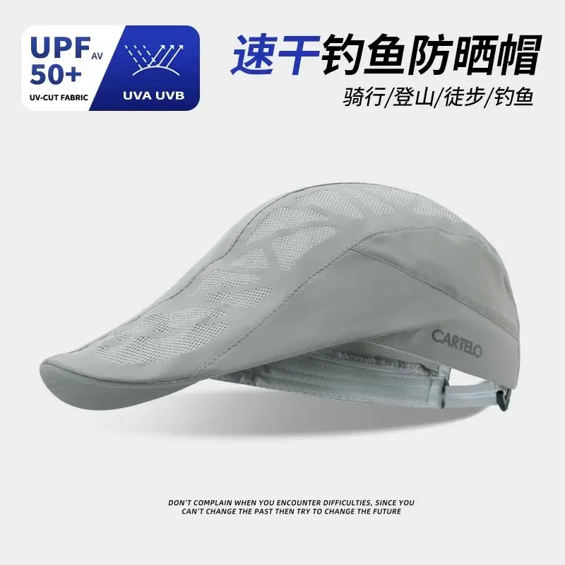 Men's Blue Mesh Sports Sun Hat Breathable Outdoor - Image 6