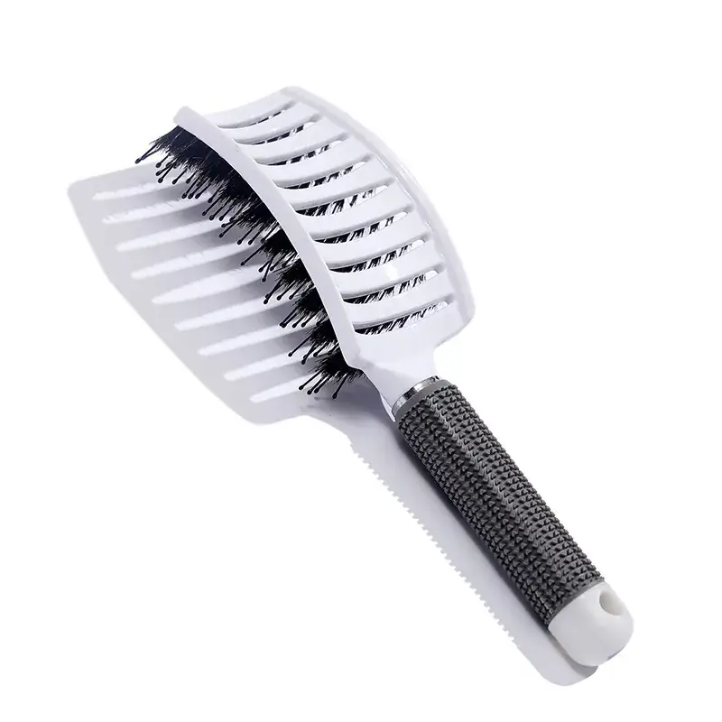 Purple Multi-Color Fluffy Hair Comb for Styling & Massage - Image 28
