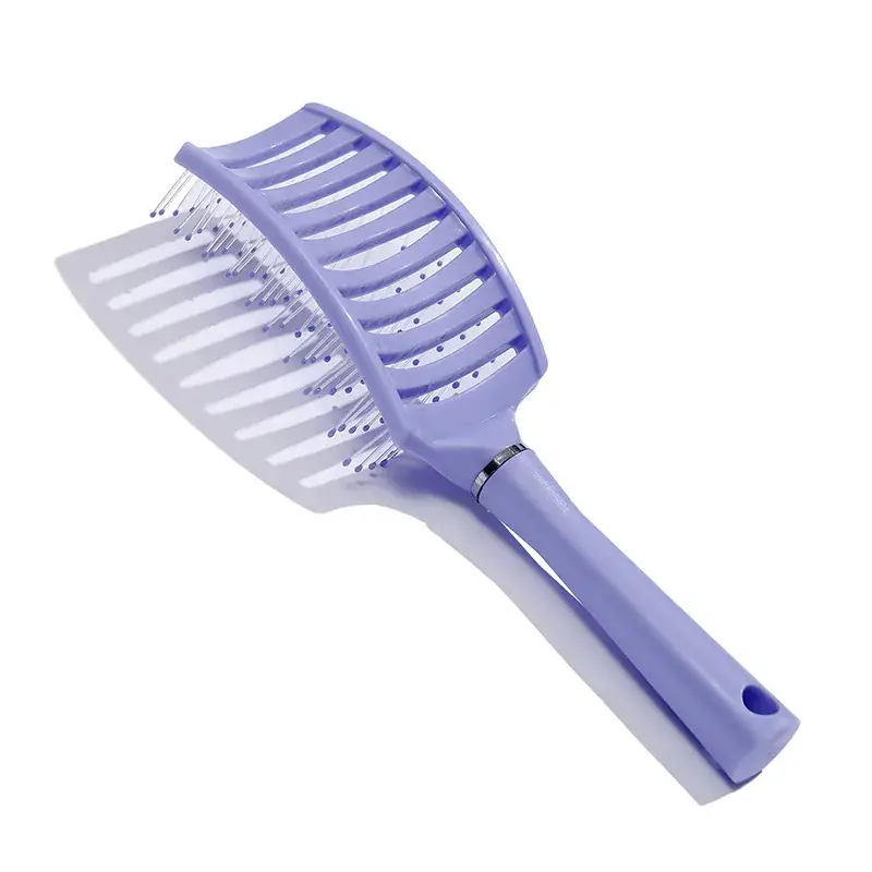 Purple Multi-Color Fluffy Hair Comb for Styling & Massage - Image 13