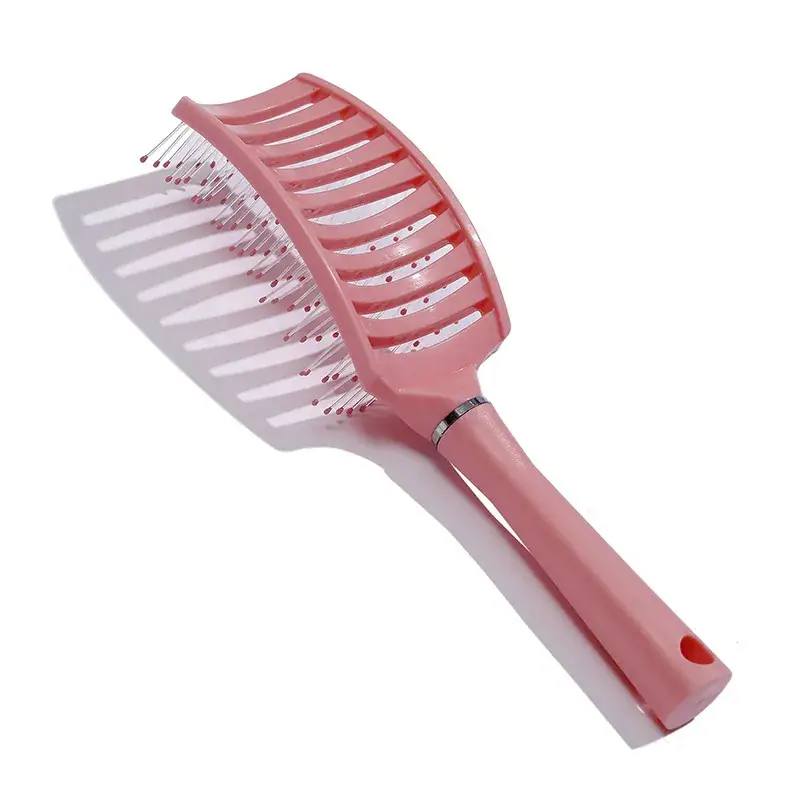 Purple Multi-Color Fluffy Hair Comb for Styling & Massage - Image 14