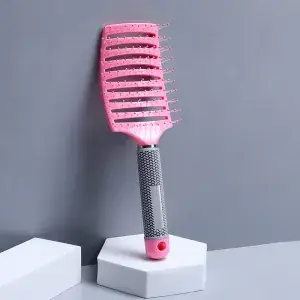 Purple Multi-Color Fluffy Hair Comb for Styling & Massage - Image 23