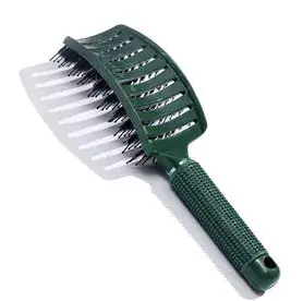 Purple Multi-Color Fluffy Hair Comb for Styling & Massage - Image 4