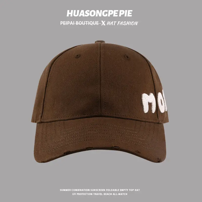 Mora Embroidered White Baseball Cap for Men Women - Image 6