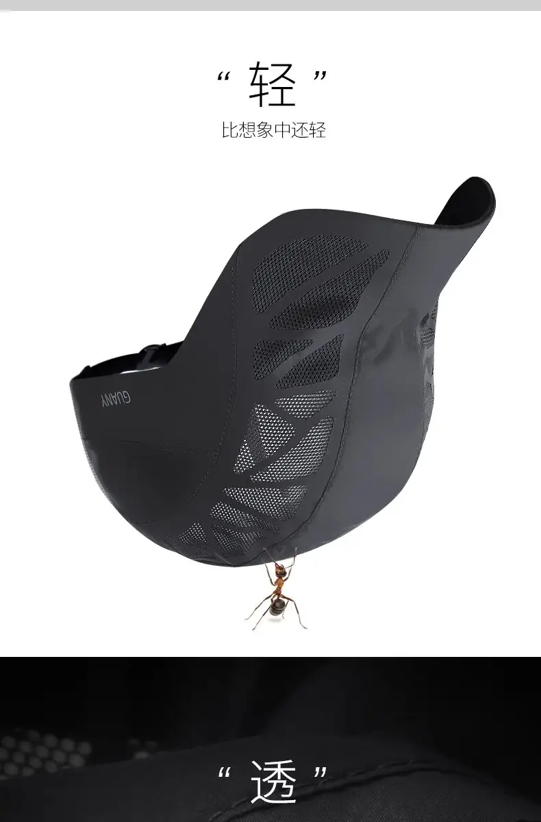Men's Light Grey Mesh Visor Hat SPF5+ — feature 3
