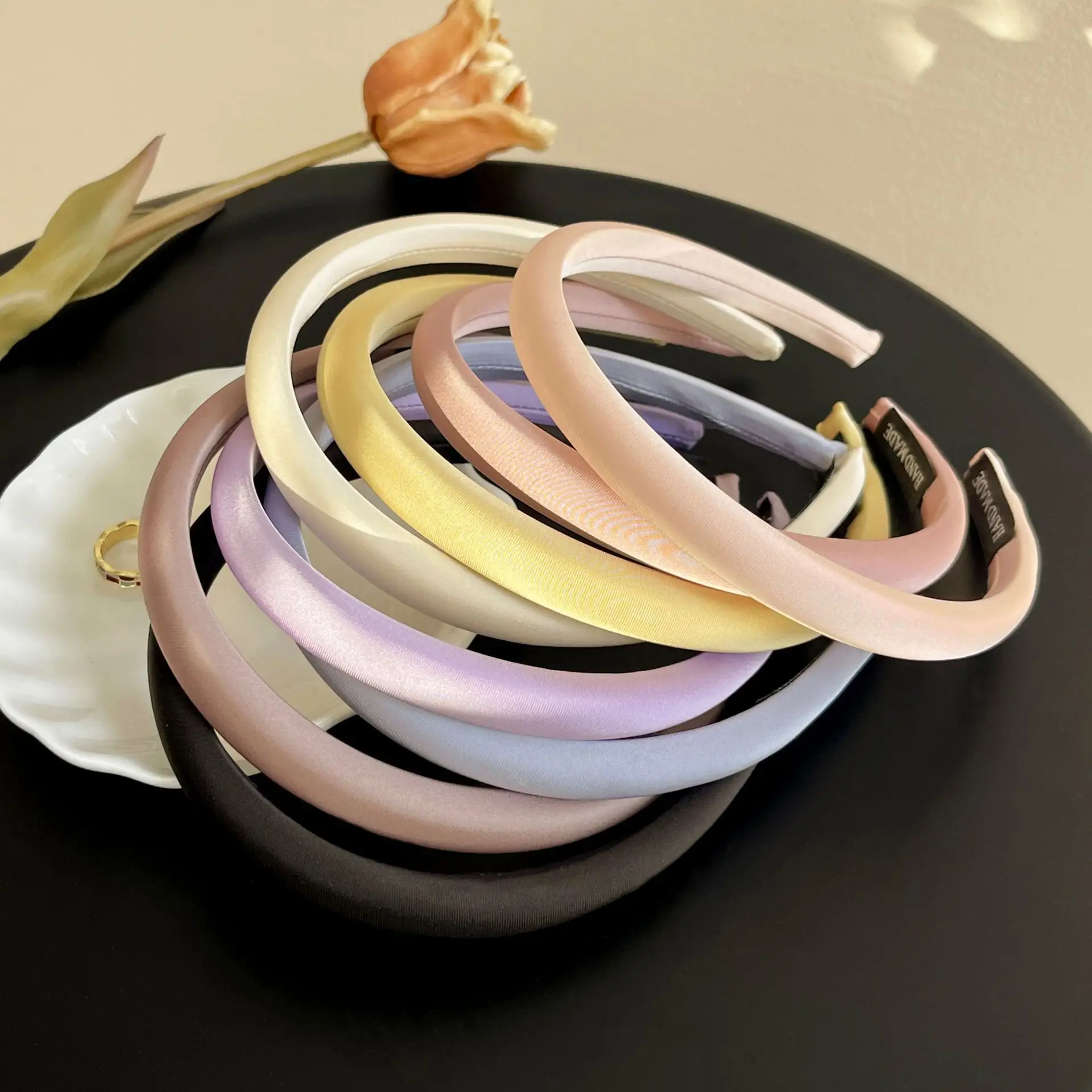 Spring Hair Bands Solid Colors Smooth High Pressure Non-Slip - Image 10