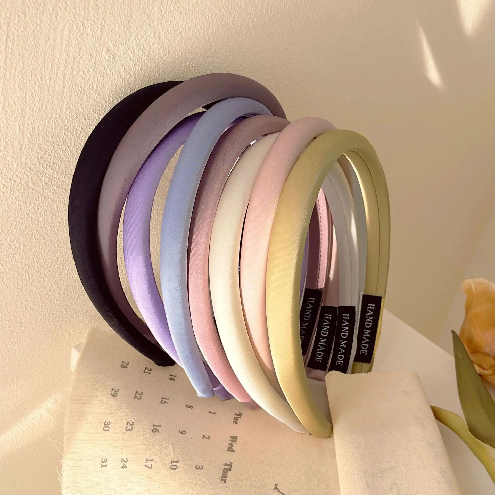 Spring Hair Bands Solid Colors Smooth High Pressure Non-Slip - Image 11