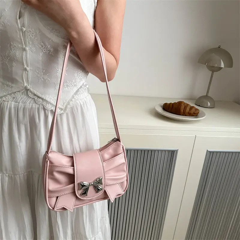 Black Bowknot Crossbody Bag for Women 2026 - Image 3