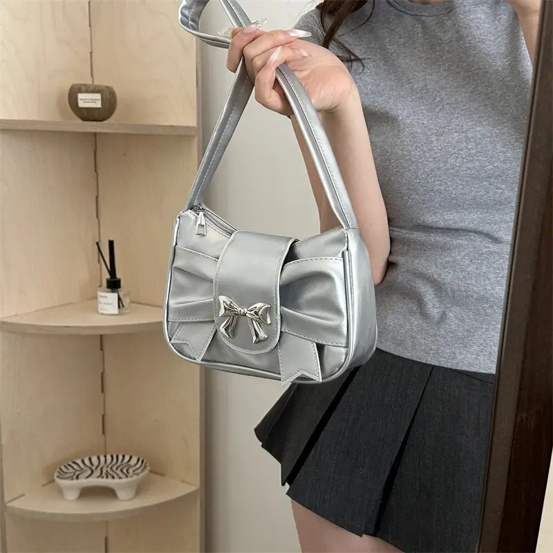 Black Bowknot Crossbody Bag for Women 2026 - Image 5