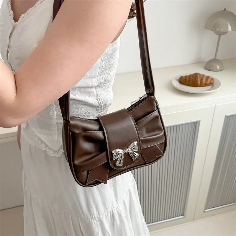 Black Bowknot Crossbody Bag for Women 2026 - Image 6