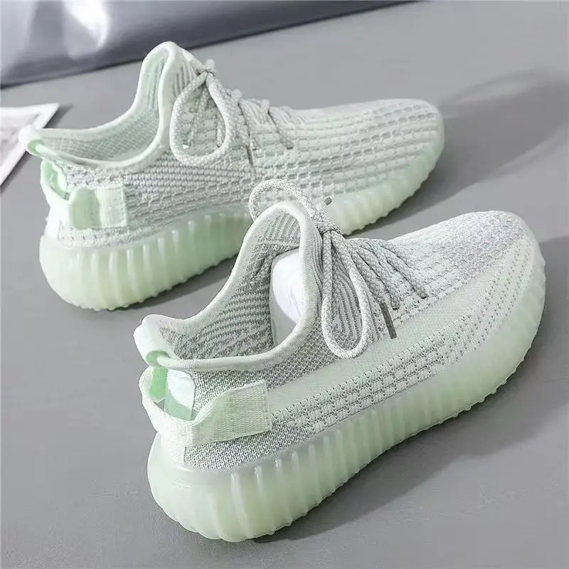 Women's White Flying Woven Casual Sneakers 2024 - Image 5