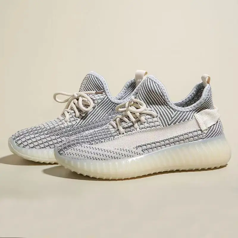 Women's White Flying Woven Casual Sneakers 2024 - Image 7