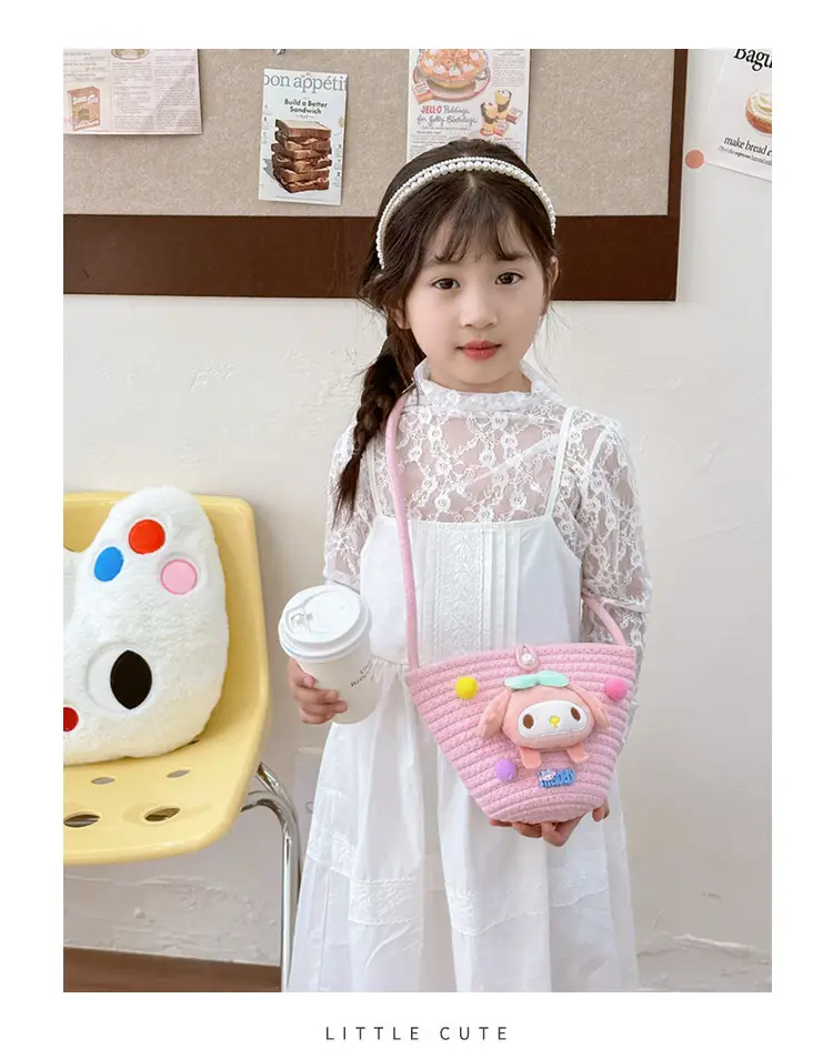 Plush Candy Color Shoulder Bag for Girls — feature 1
