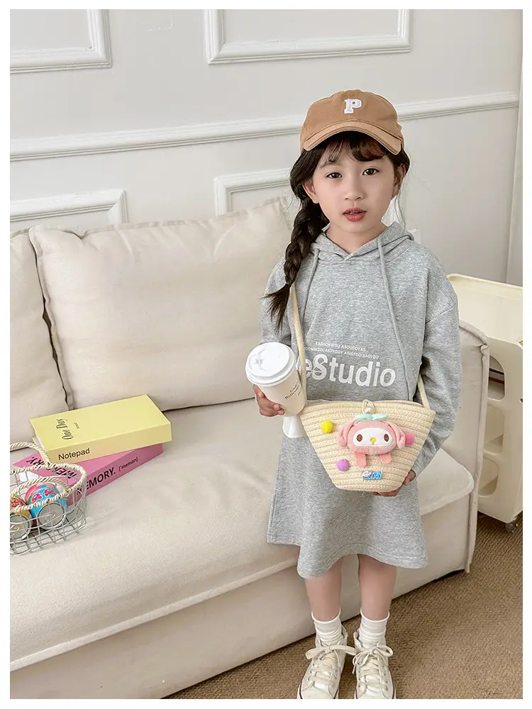 Plush Candy Color Shoulder Bag for Girls — feature 17