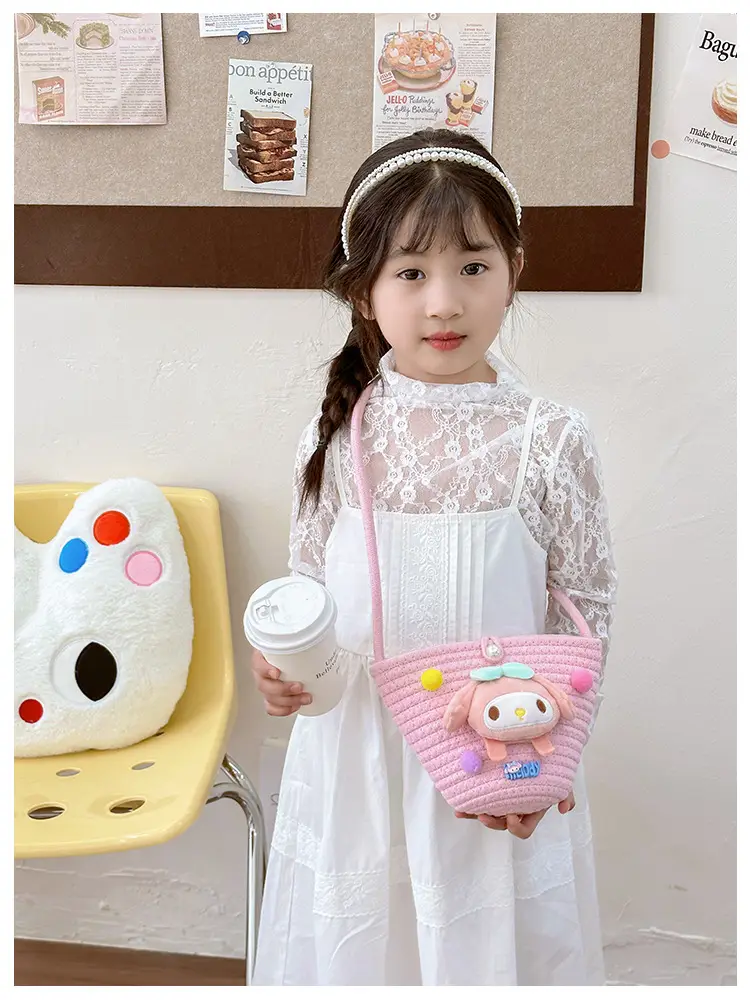 Plush Candy Color Shoulder Bag for Girls — feature 7