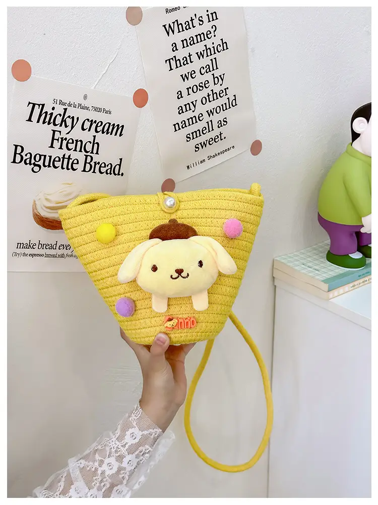 Plush Candy Color Shoulder Bag for Girls — feature 8