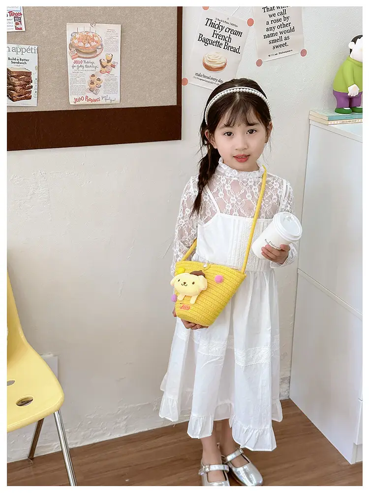 Plush Candy Color Shoulder Bag for Girls — feature 9