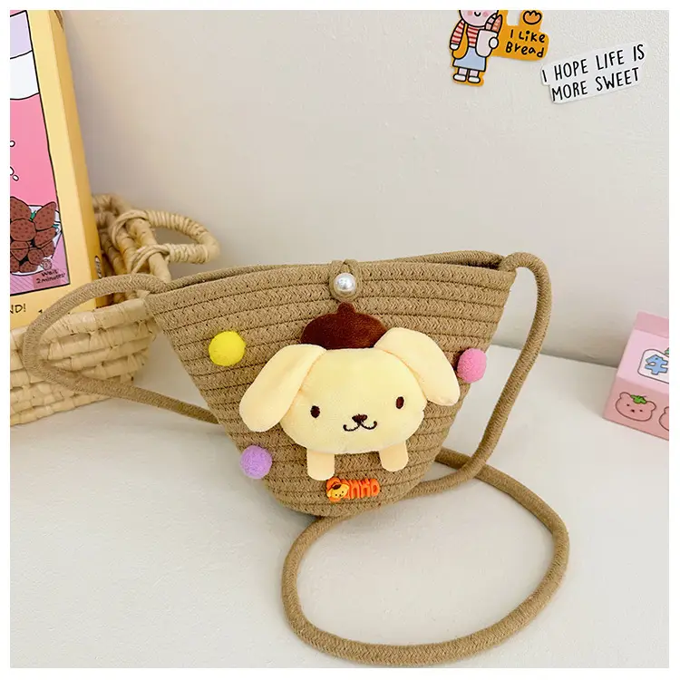Plush Candy Color Shoulder Bag for Girls - Image 4