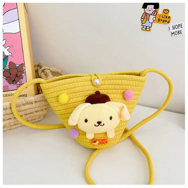 Plush Candy Color Shoulder Bag for Girls - Image 5
