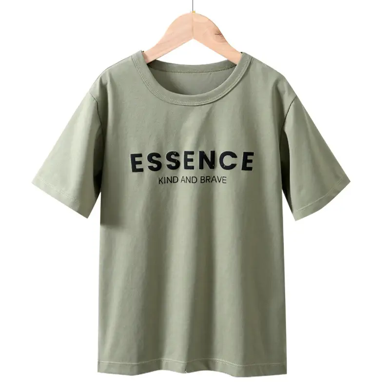 Boys T-shirt Summer Three-Dim Letter Print Ice Cool - Image 8