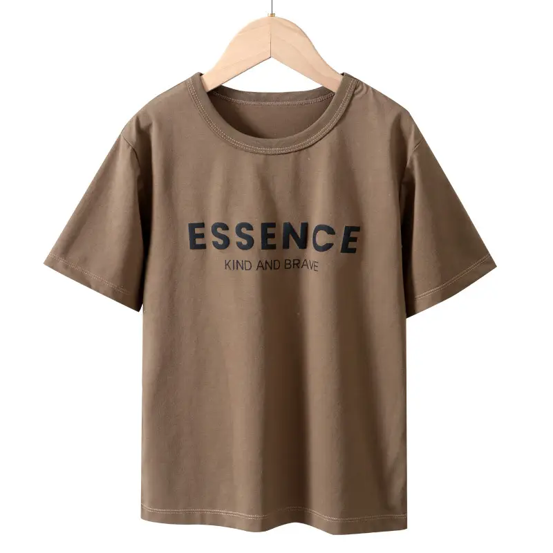 Boys T-shirt Summer Three-Dim Letter Print Ice Cool - Image 2