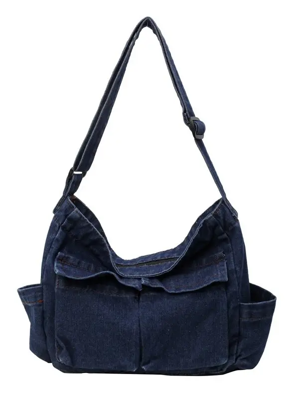 Denim Shoulder Bag Women Large Capacity Crossbody - Image 8