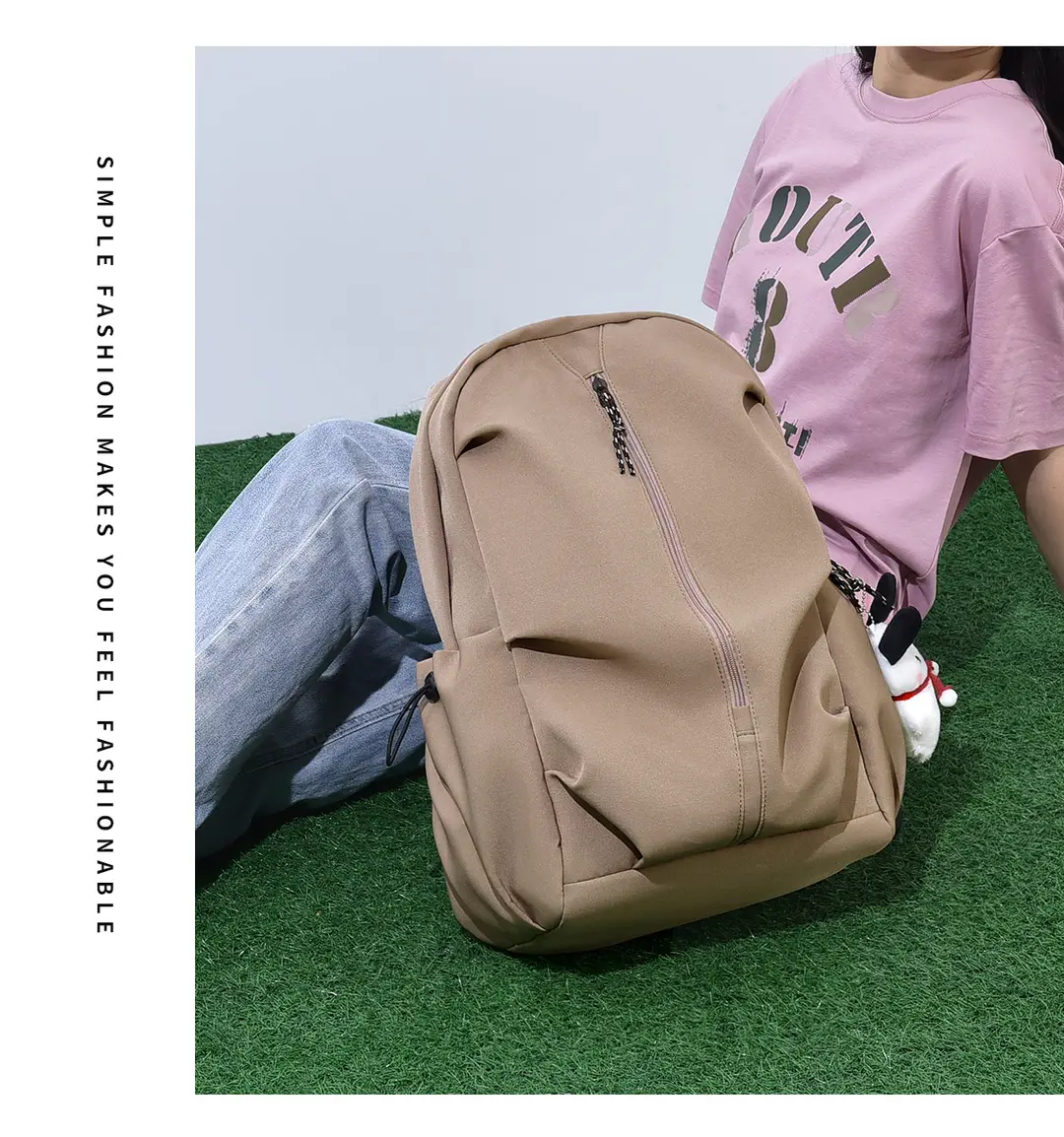 Trendy Versatile Backpack Gift Printing Simple College Student Bag Travel Backpack Laptop Bag Lightweight — feature 14