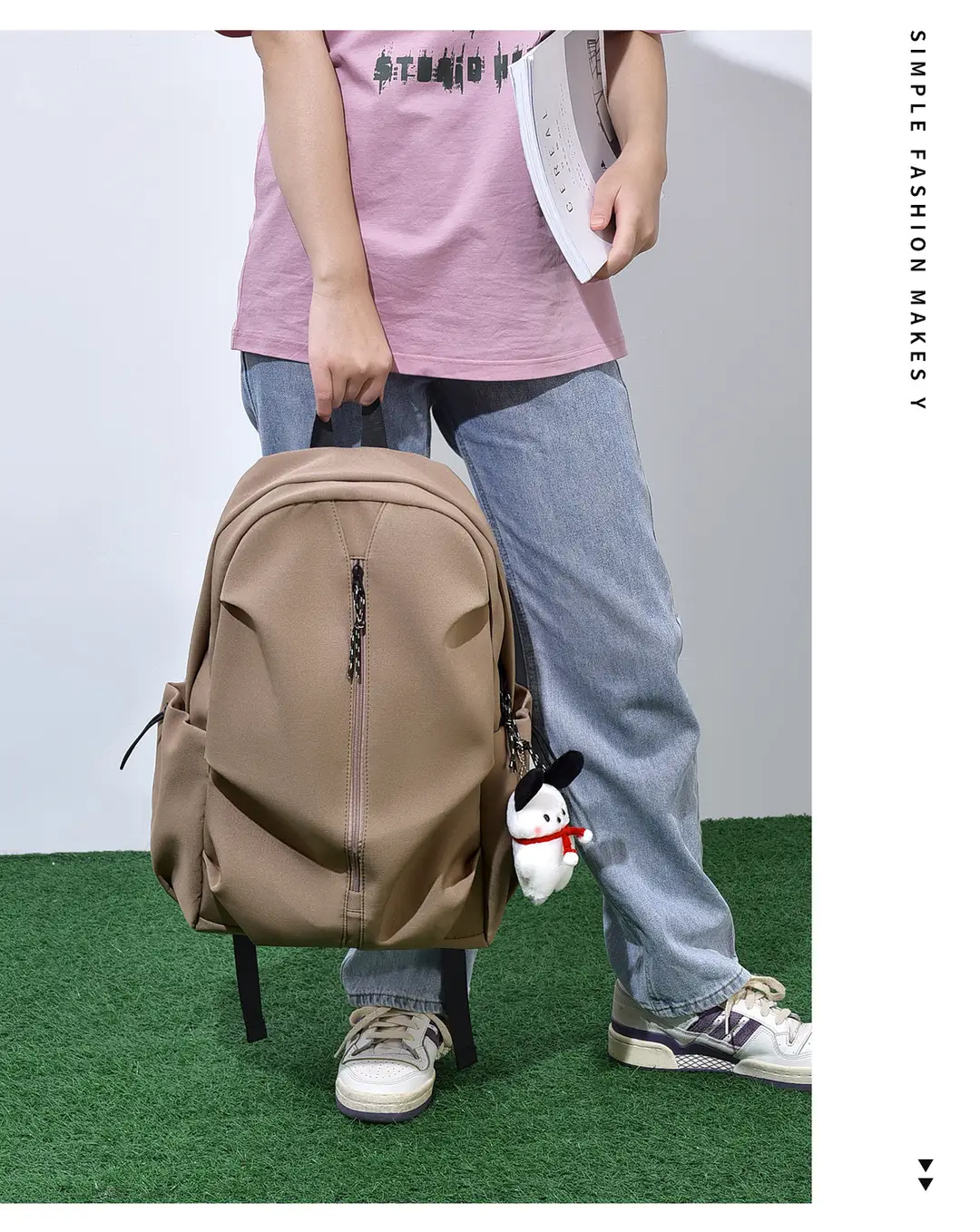 Trendy Versatile Backpack Gift Printing Simple College Student Bag Travel Backpack Laptop Bag Lightweight — feature 16