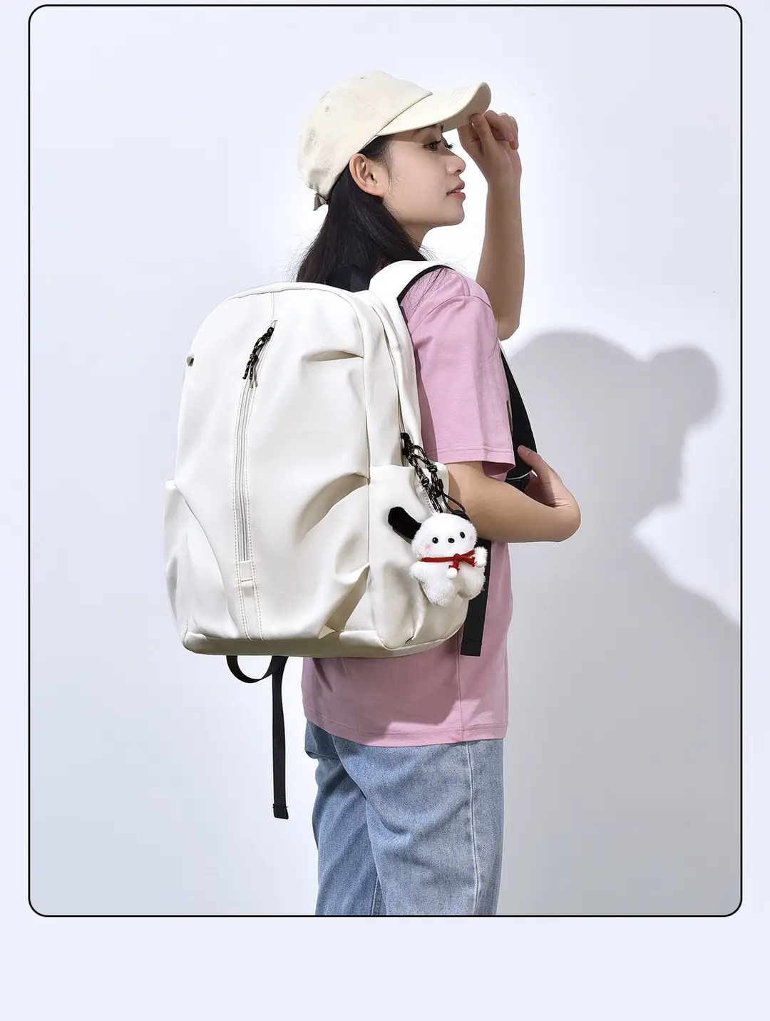 Trendy Versatile Backpack Gift Printing Simple College Student Bag Travel Backpack Laptop Bag Lightweight — feature 7