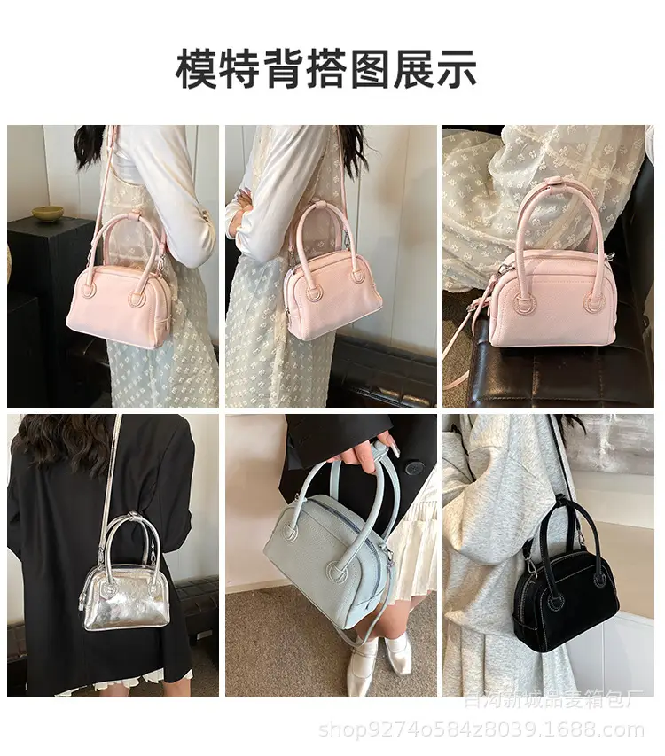 Black French Niche Shoulder Bag for Women 2026 — feature 2