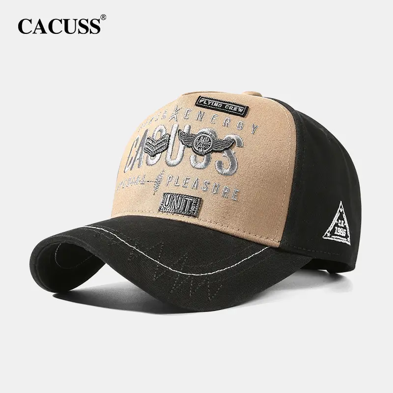 Men's Black Baseball Cap Big Head Outdoor Windproof - Image 3