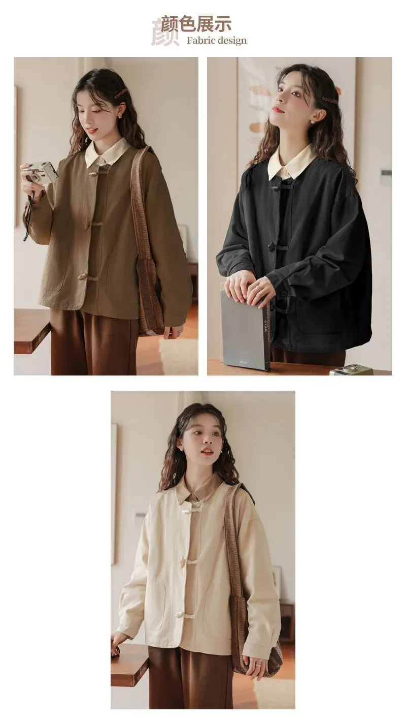 2024 Spring Autumn Winter New Japanese Style College Style Long Sleeve Shirt with Casual Wide Shirt Irregular Top — feature 2