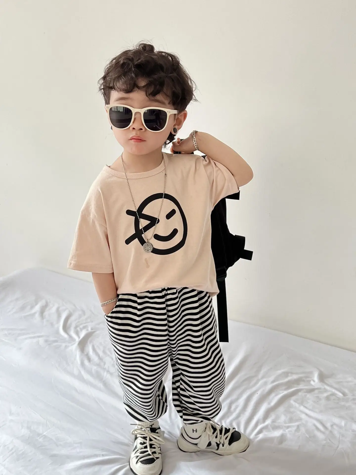 Kids Printed T-Shirt Short Sleeve Summer Wear - Image 2
