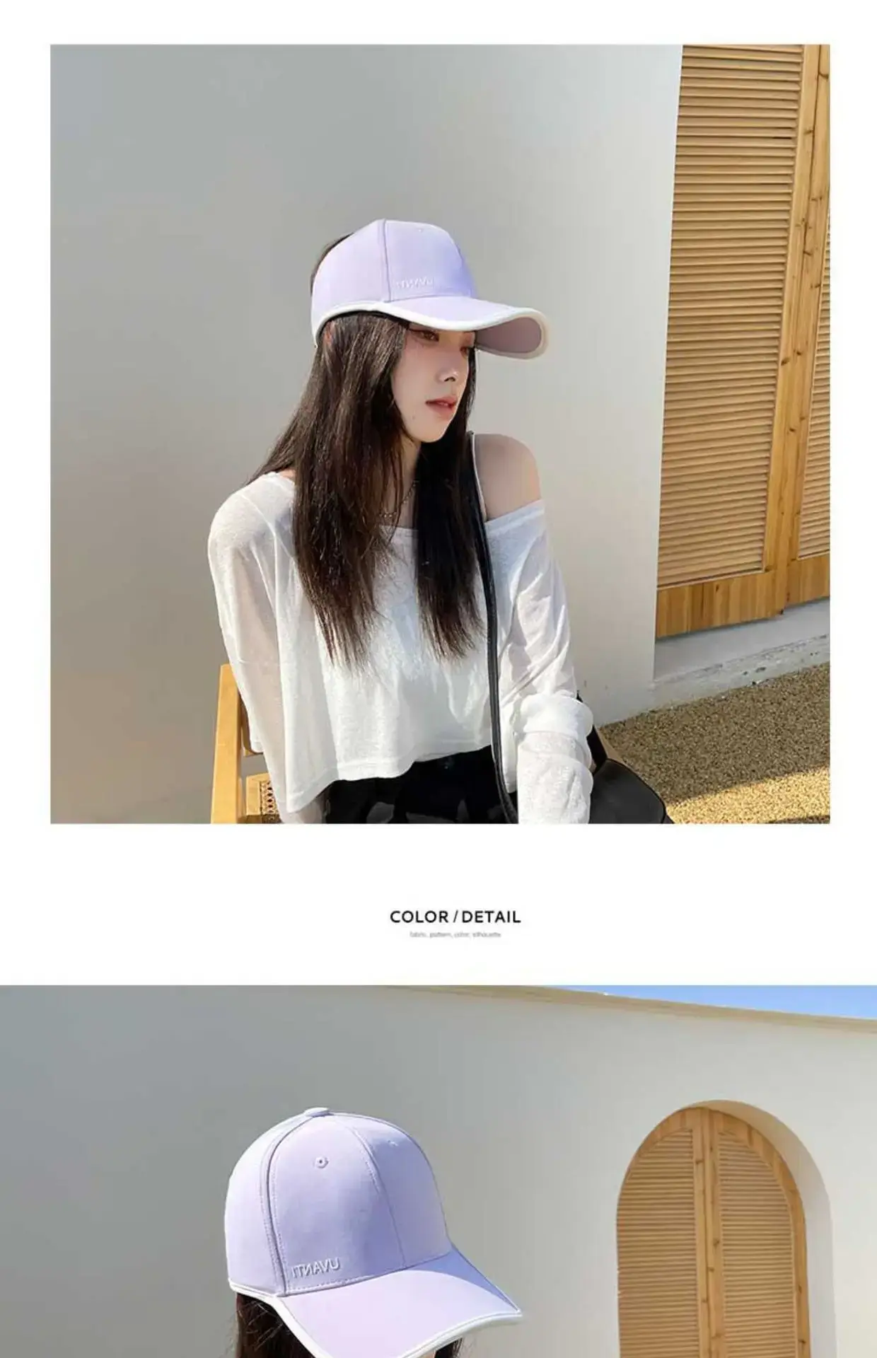 Women's Black Baseball Cap Sunscreen Hat Summer Sports Running Cap — feature 13